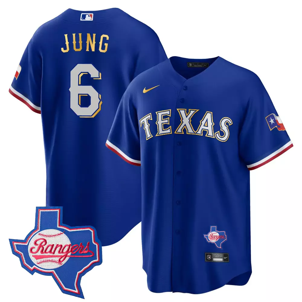 josh jung royal mens texas rangers 2024 independence day vapor premier limited jersey all stitched