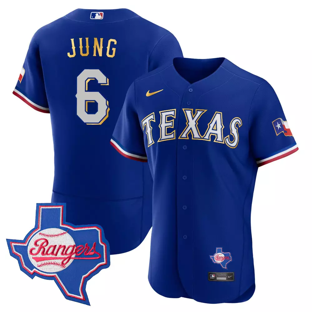 josh jung royal mens texas rangers 2024 independence day vapor premier limited jersey all stitched
