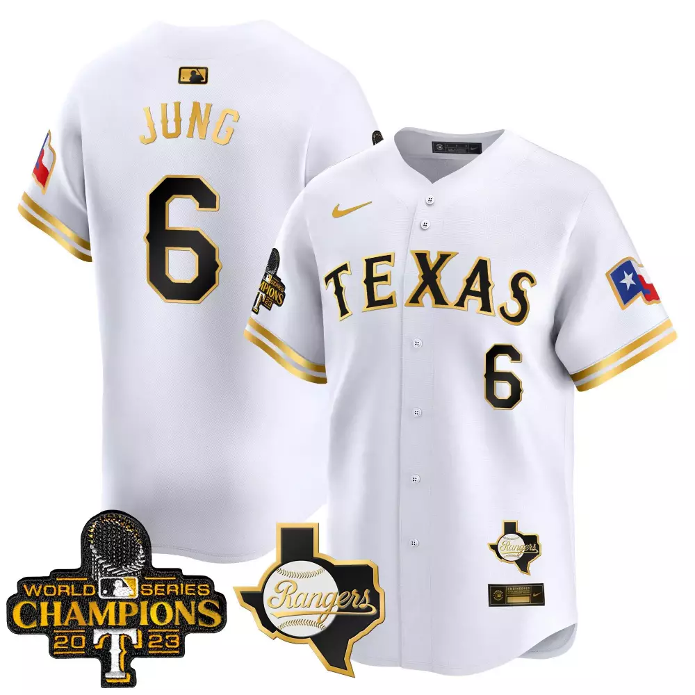 Josh Jung Texas Rangers World Series Champions Red Youth Jersey | All Stitched | Game Day Outfit | For Men, Women & Youth