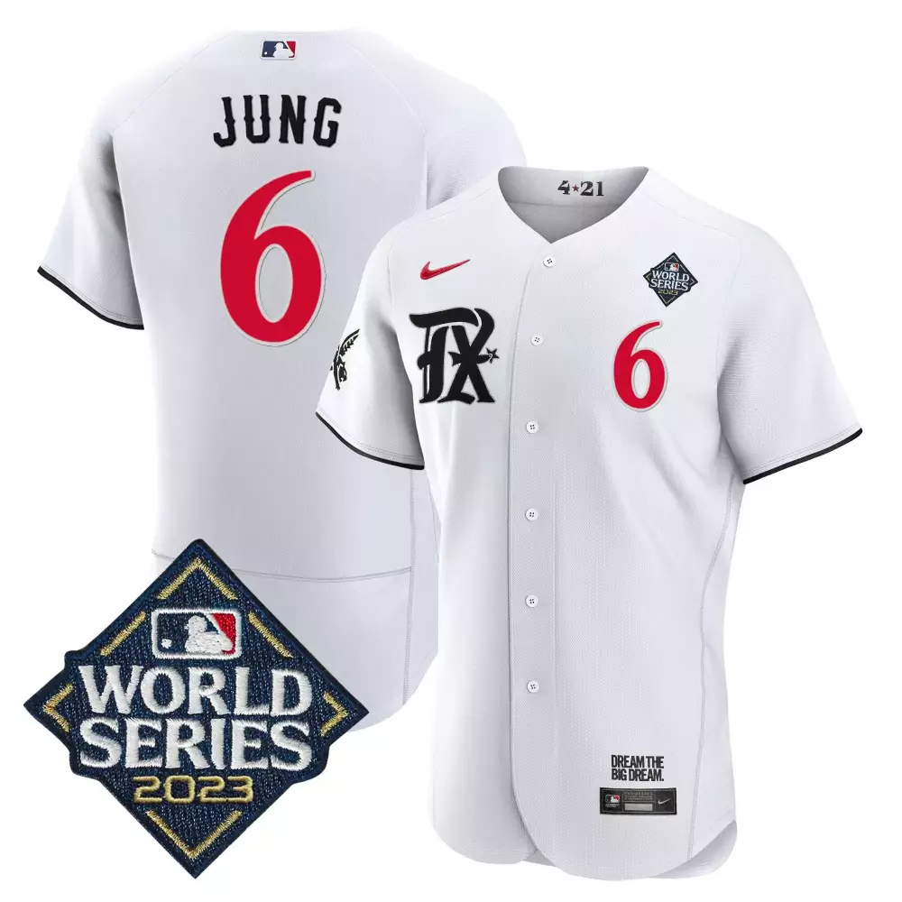 josh jung white mens texas rangers 2023 world series champions gold trim vapor premier limited jersey v2 all stitched