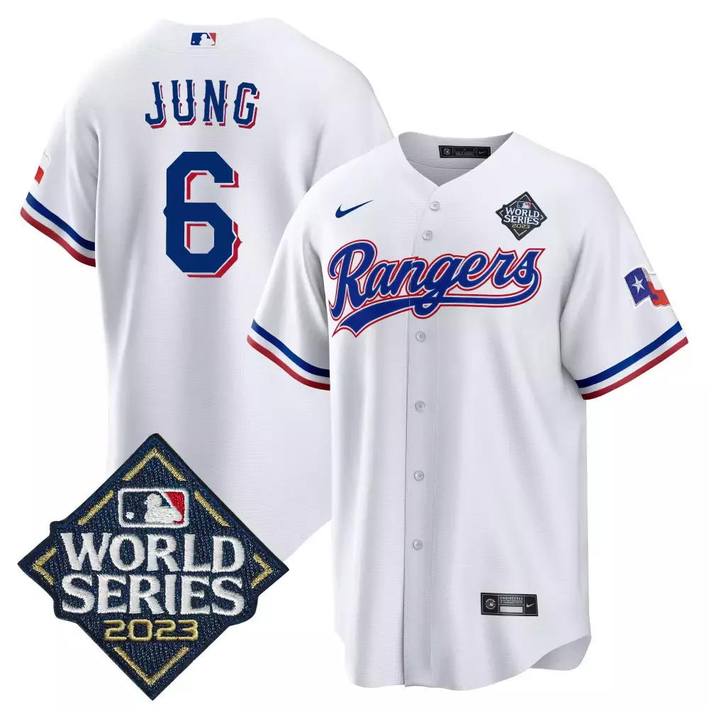 josh jung white mens texas rangers 2023 world series champions gold trim vapor premier limited jersey v2 all stitched