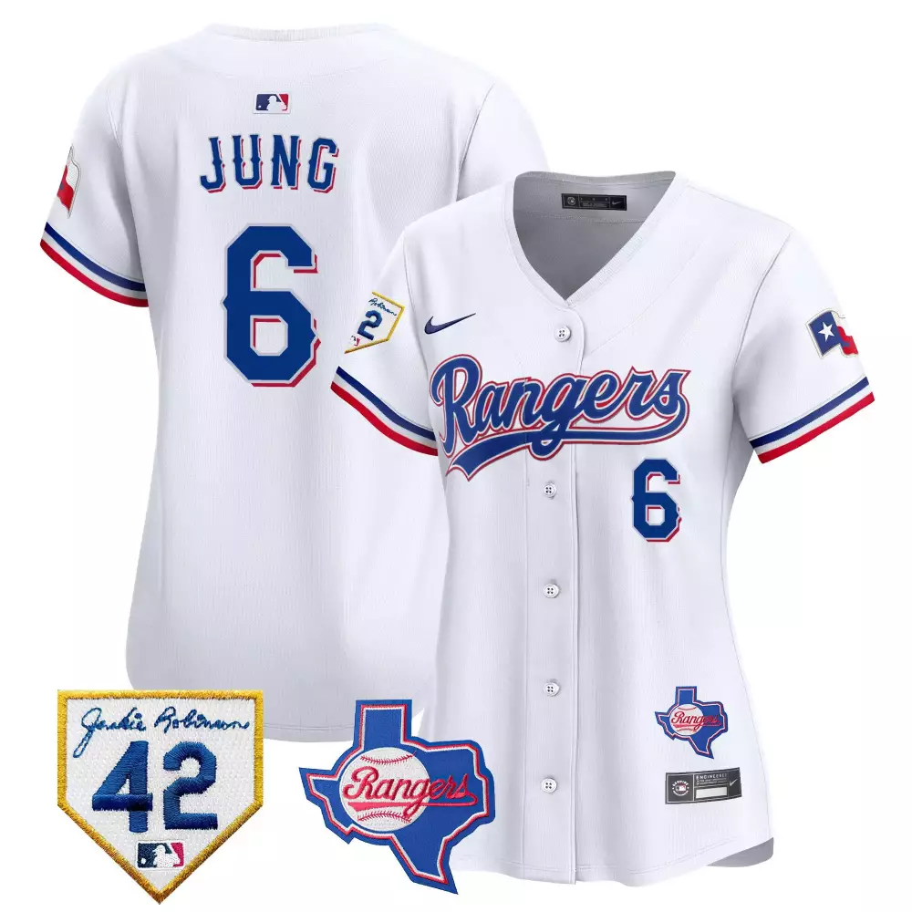 josh jung white womens texas rangers 2023 world series baseball jersey v2 all stitched