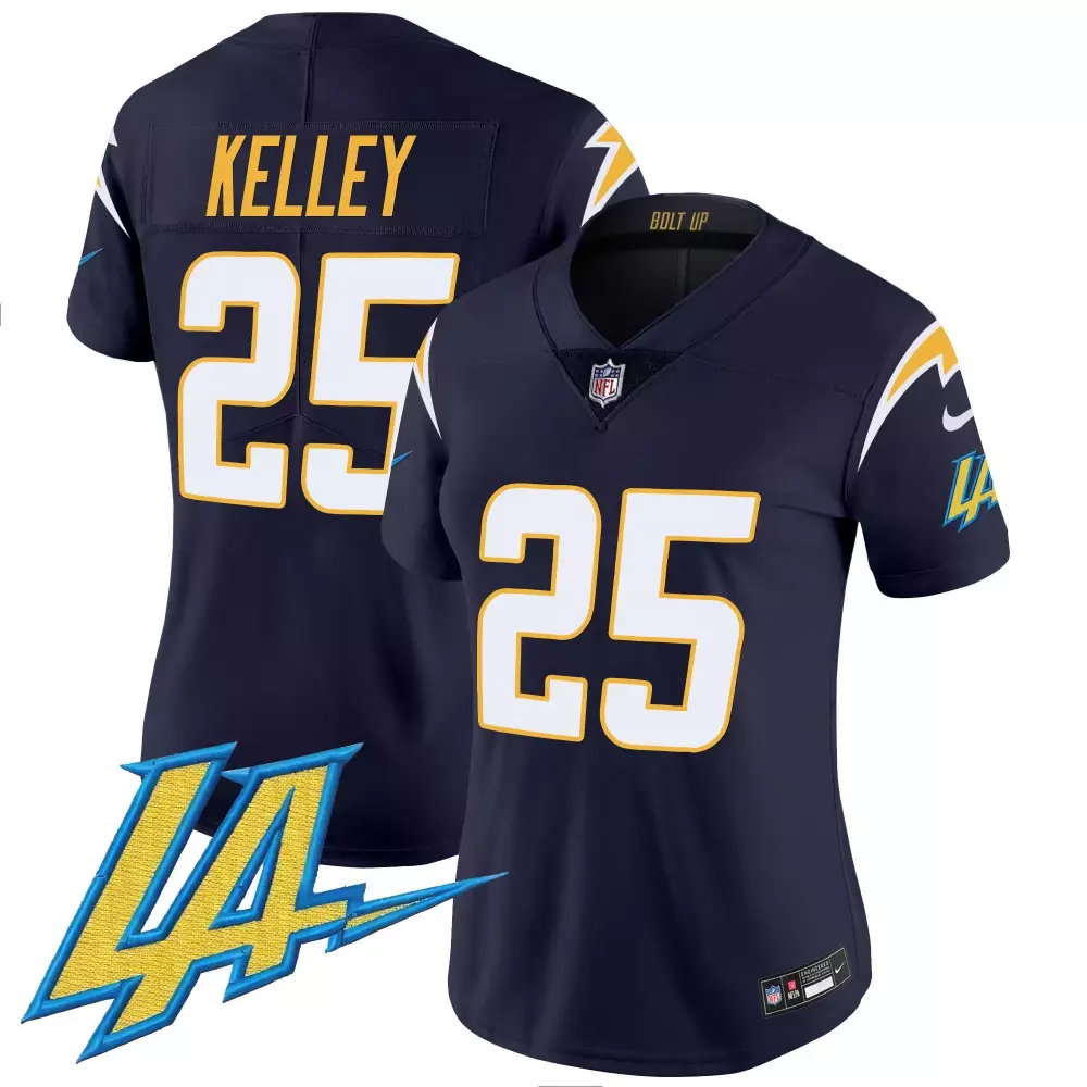 joshua kelley navy womens los angeles chargers vapor limited jersey v2 all stitched