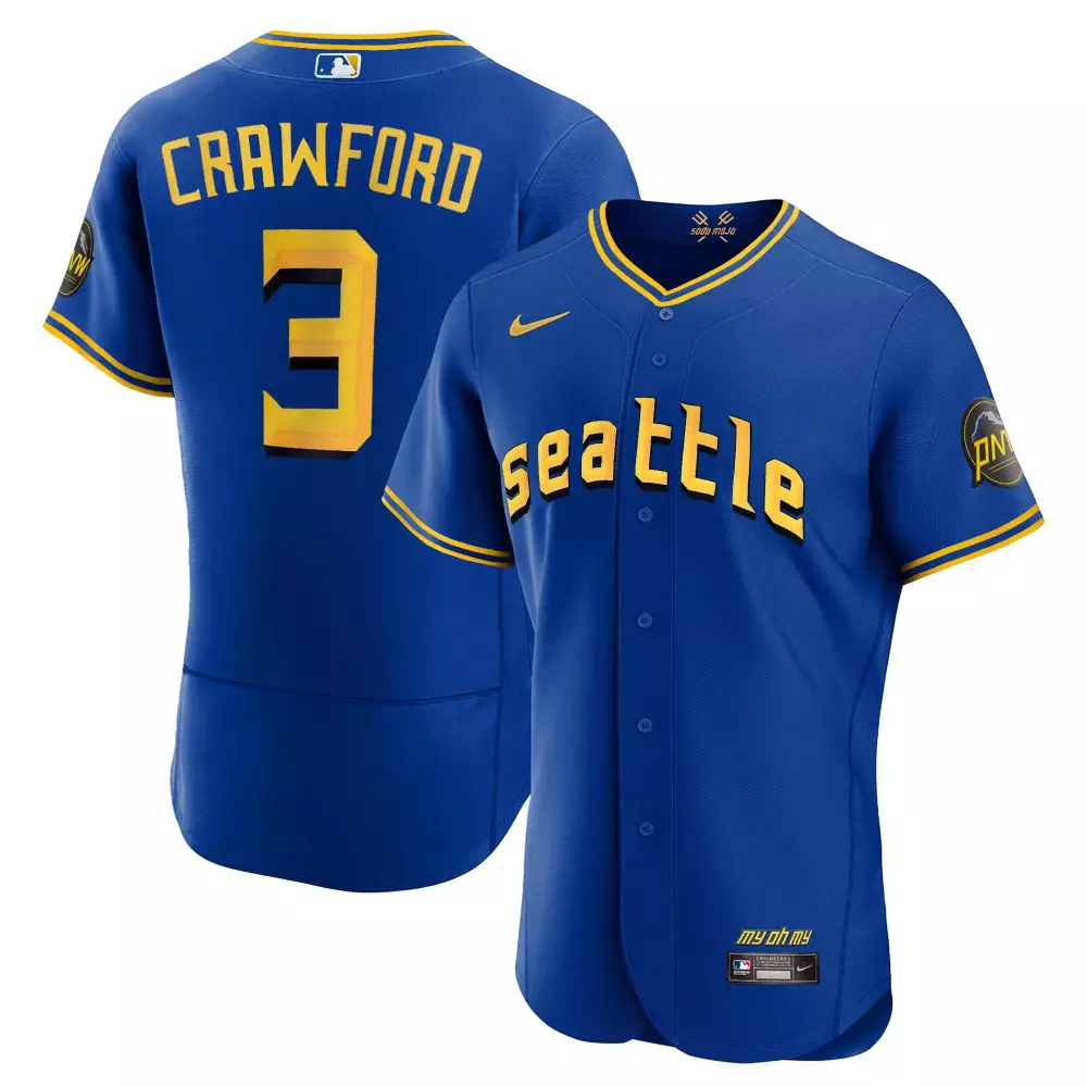 jp crawford flex aqua mens seattle mariners 2023 city connect collection jersey all stitched