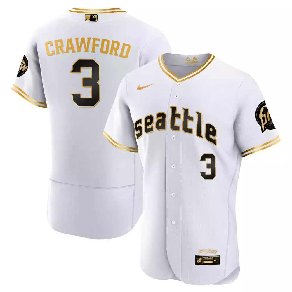 jp crawford flex royal mens seattle mariners 2023 city connect gold fan made jersey all stitched