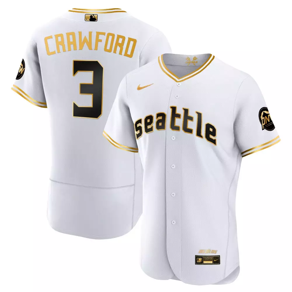 jp crawford flex royal mens seattle mariners 2023 city connect gold fan made jersey all stitched