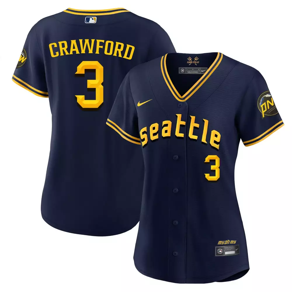 jp crawford men seattle mariners cool base jersey white all stitched