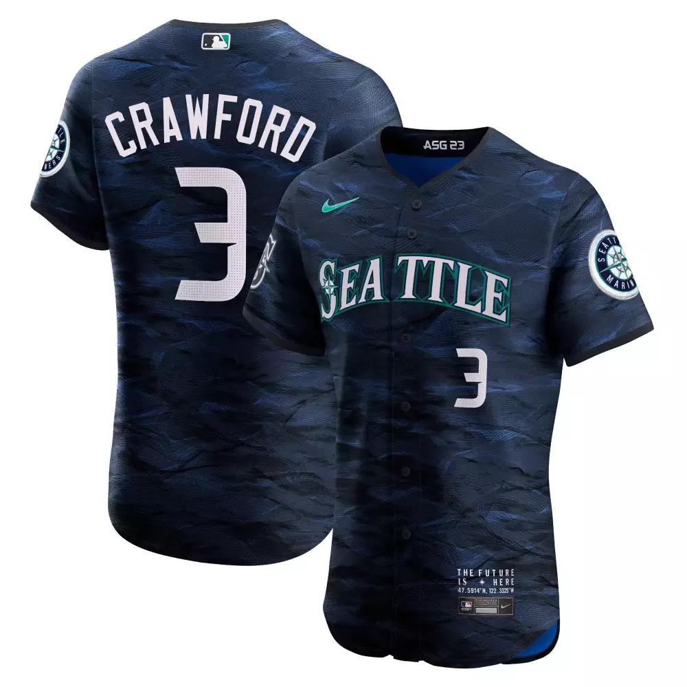 jp crawford men seattle mariners cool base jersey white all stitched