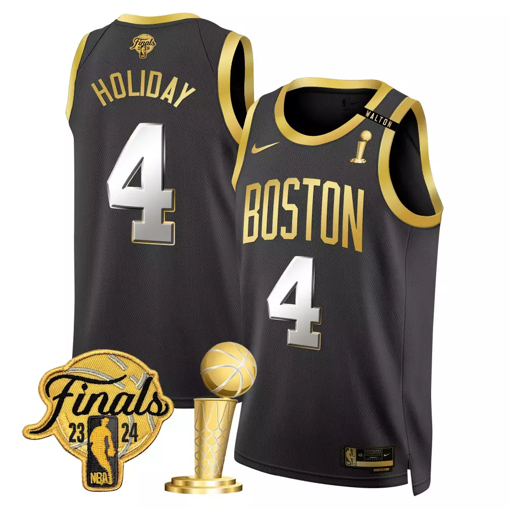 jrue holiday association mens boston celtics 2024 finals patch swingman jersey v2 all stitched