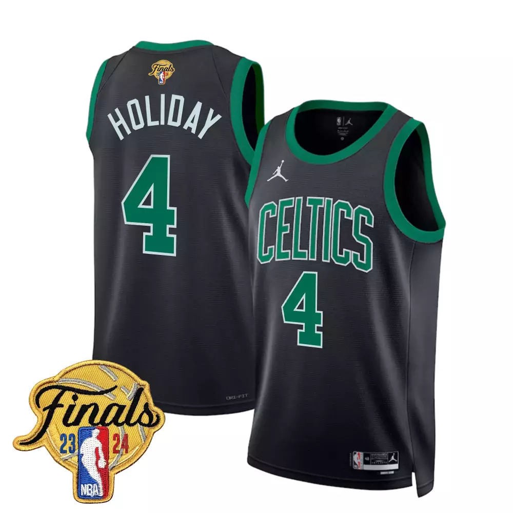 jrue holiday statement mens boston celtics 2024 final champions patch swingman jersey v2 all stitched