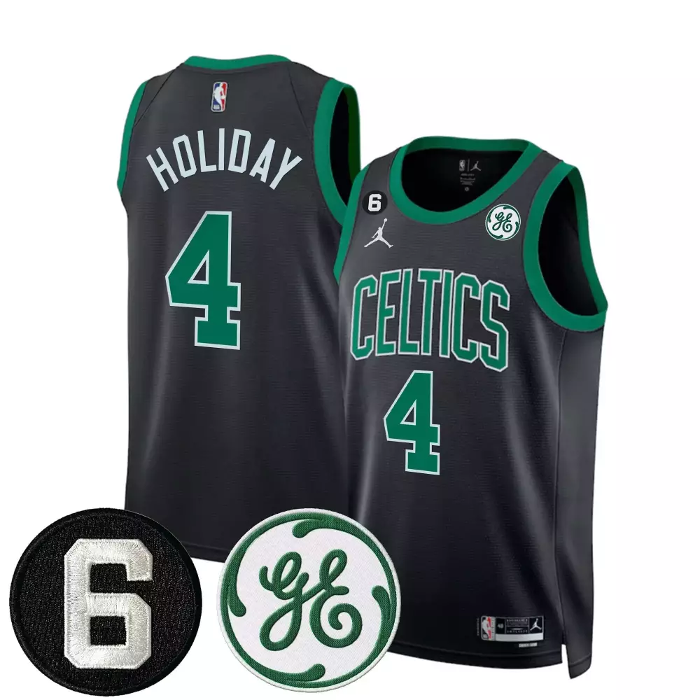 jrue holiday statement mens boston celtics 2024 final champions patch swingman jersey v2 all stitched