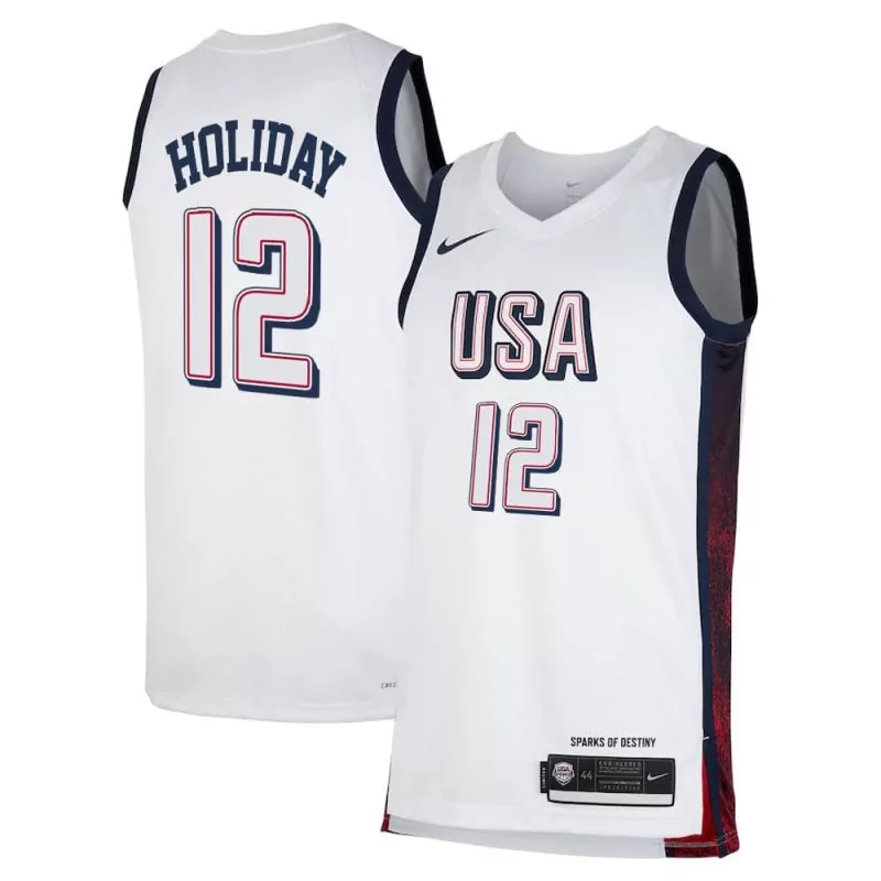 jrue holiday women mens usa basketball national team 2024 patterned jersey