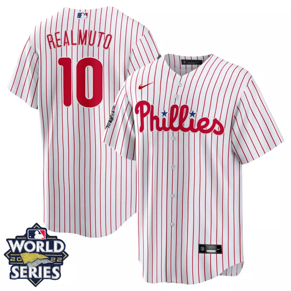 jt realmuto cool base mens philadelphia phillies gray road 2022 world series jersey all stitched