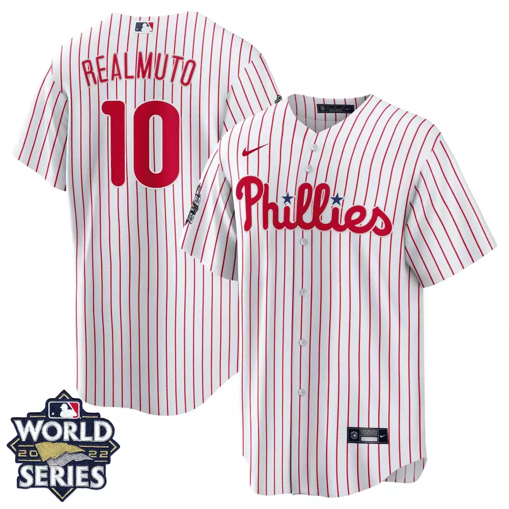 jt realmuto cool home youths philadelphia phillies gold 2022 world series jersey all stitched