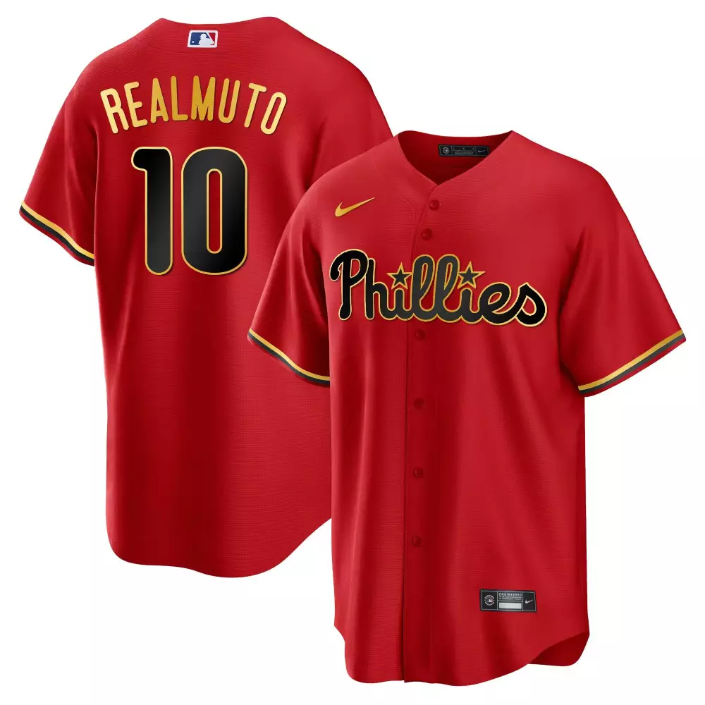 jt realmuto cool home youths philadelphia phillies gold 2022 world series jersey all stitched