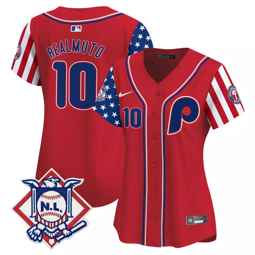 Realmuto Phillies 2024 Spring Training Jersey | White Vapor Premier Limited Edition | Fan Gear for Men, Women & Youth