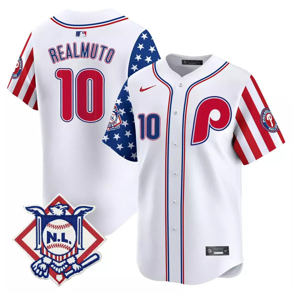 Realmuto Phillies 2024 Make America Great Again Jersey | Royal Vapor Premier Limited Edition | Fan Gear for Men, Women & Youth