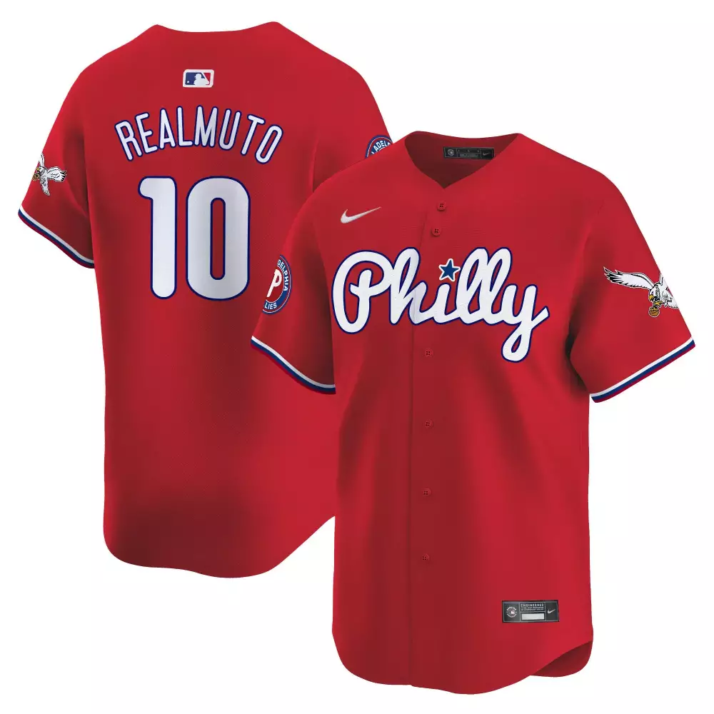 Realmuto Phillies Red Halloween Vapor Premier Jersey | Limited Edition Stitched Fan Gear | For Men, Women & Youth