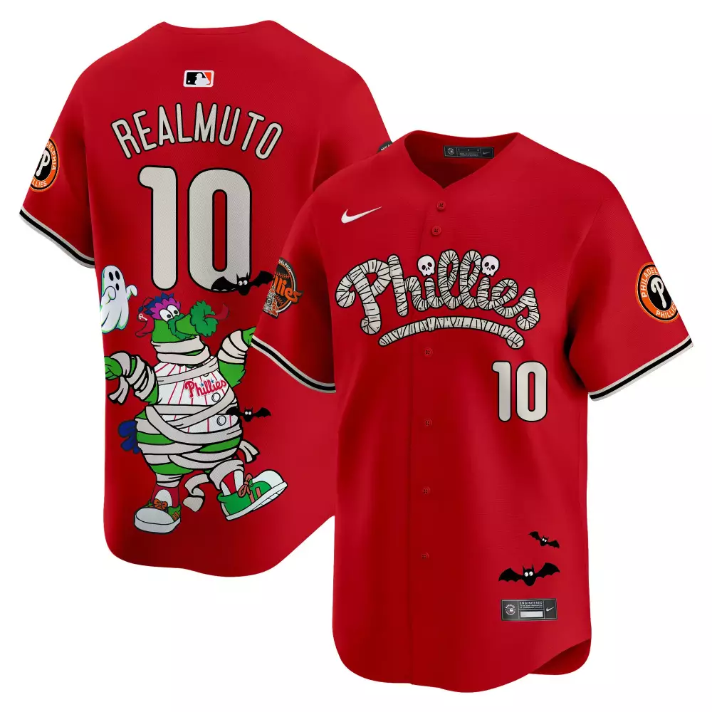Realmuto Red Unisex Phillies Phanatic Halloween Vapor Limited Jersey | Printed Fan Gear | For Men, Women & Youth
