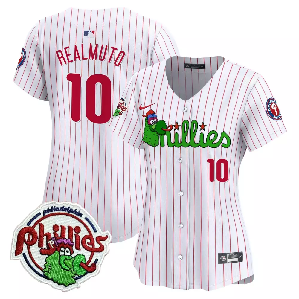 jtrealmuto white pinstripe unisex philadelphia phillies phanatic vapor premier limited jersey v2 printed