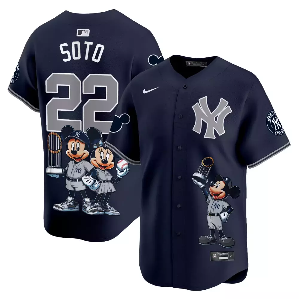 Juan Soto Unisex New York Yankees Mickey Vapor Premier Limited Jersey | Printed Design | For Men, Women & Youth | Classic Fan Gear