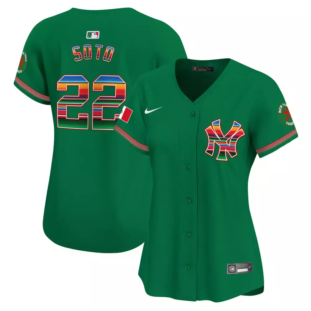 Juan Soto Yankees Mexico Green Jersey | Stitched Vapor Premier Limited Edition | Fan Gear for Men, Women & Youth