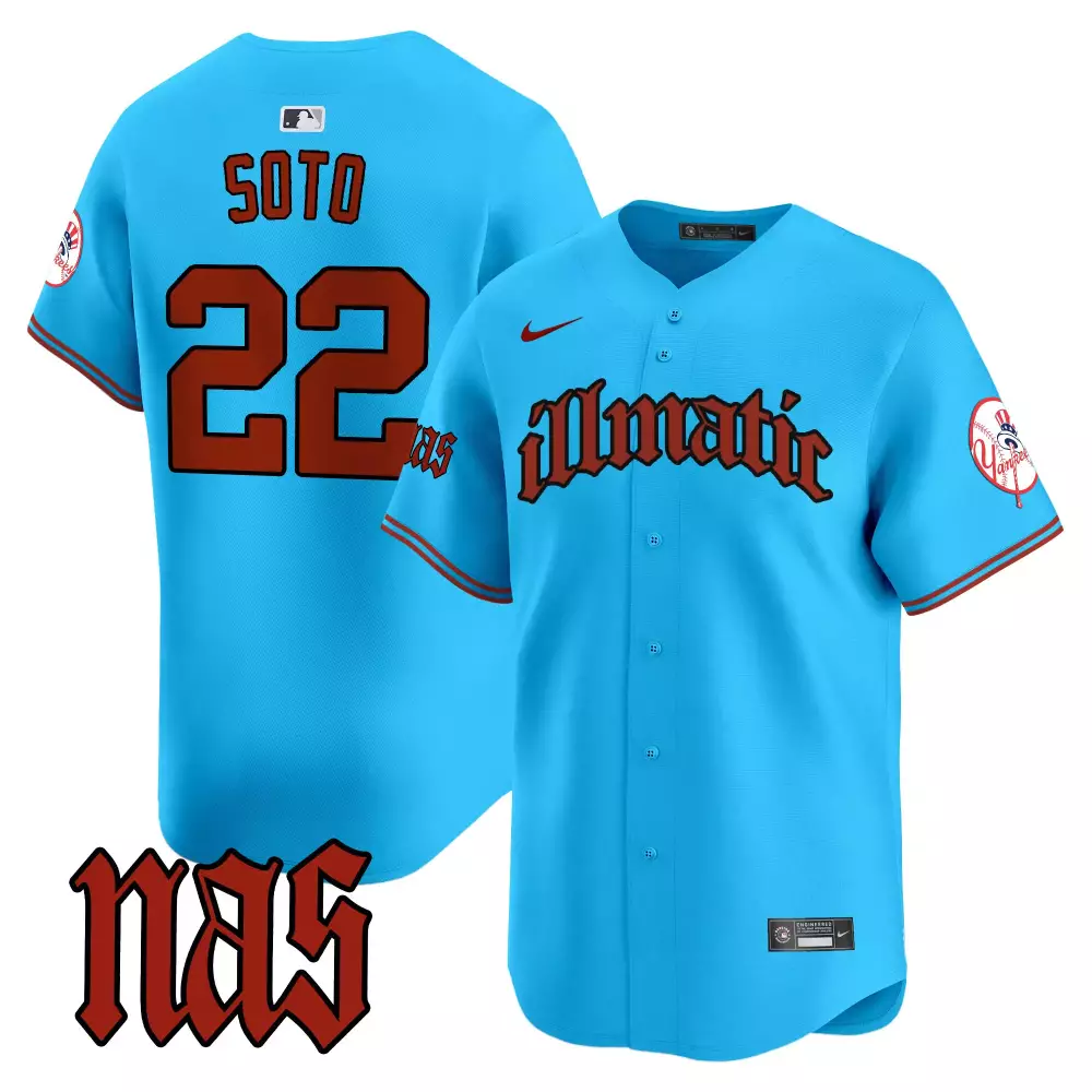 juan soto light blue mens new york yankees dragon ball son goku vapor premier limited jersey printed