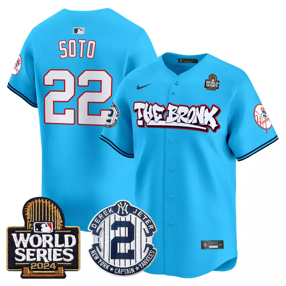 juan soto light blue mens new york yankees spiderman vapor premier limited jersey all stitched