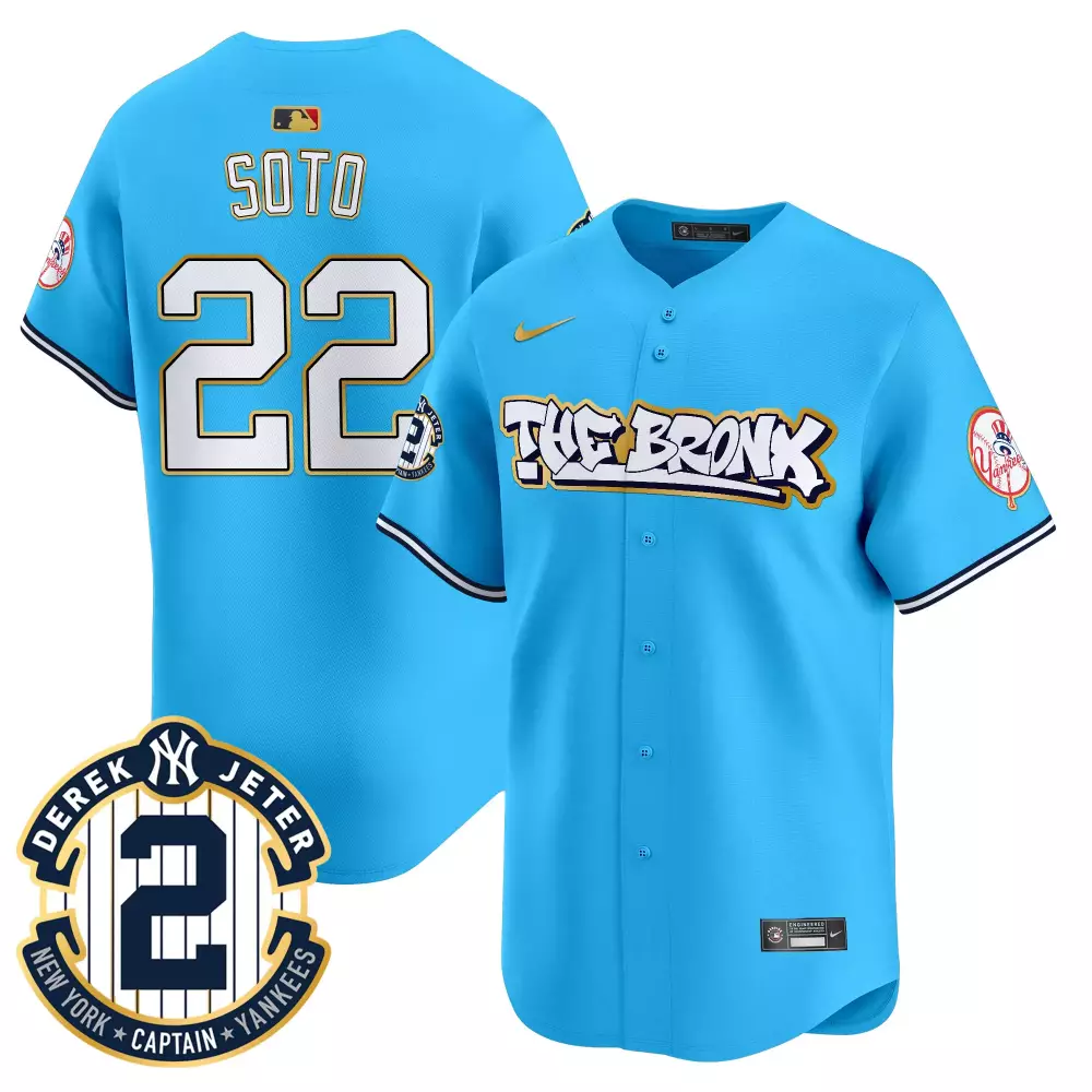 juan soto light blue mens new york yankees spiderman vapor premier limited jersey all stitched