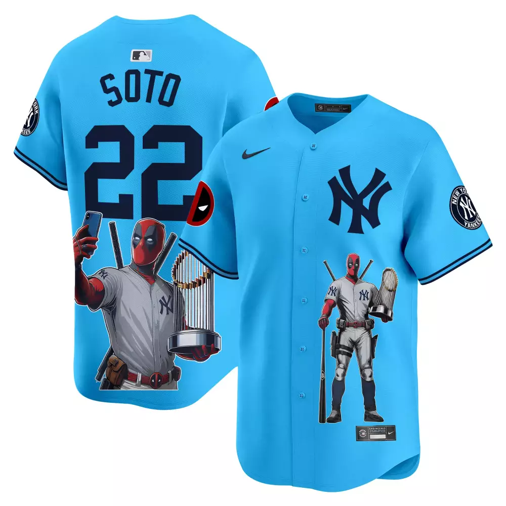 juan soto light blue unisex new york yankees bubblegum pink vapor premier limited jersey all stitched