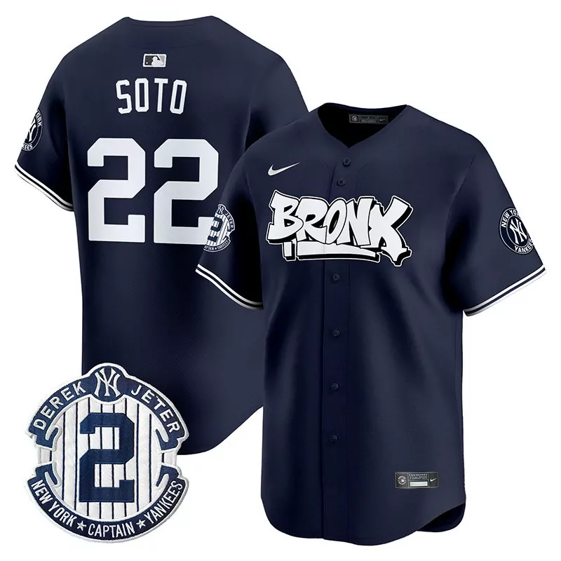 juan soto navy mens new york yankees the bronx graffiti vapor premier limited jersey all stitched