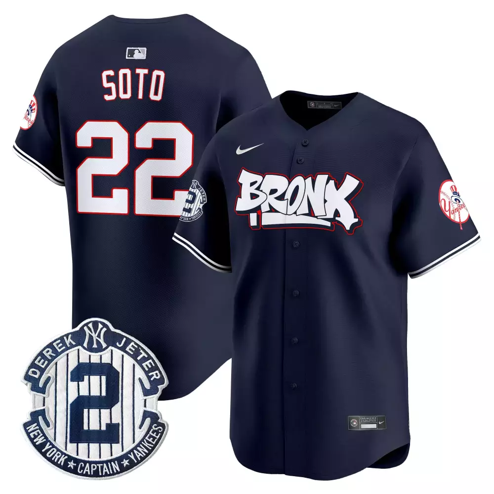 juan soto navy mens new york yankees the bronx graffiti vapor premier limited jersey all stitched