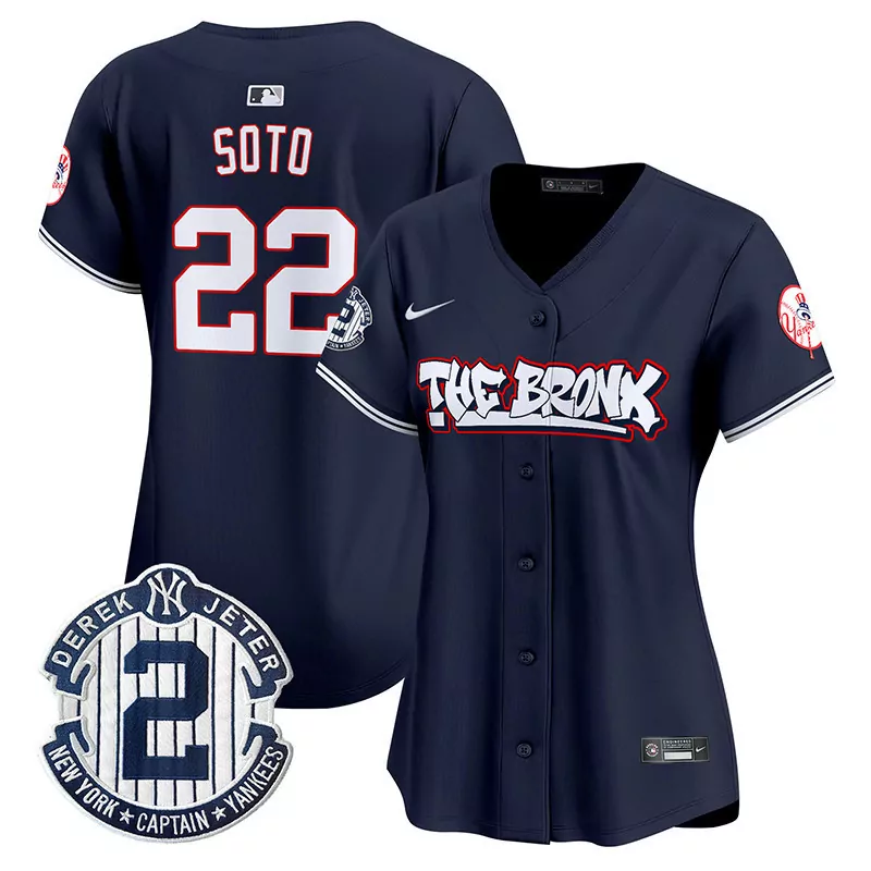 juan soto navy womens new york yankees the bronx graffiti vapor premier limited jersey v2 all stitched