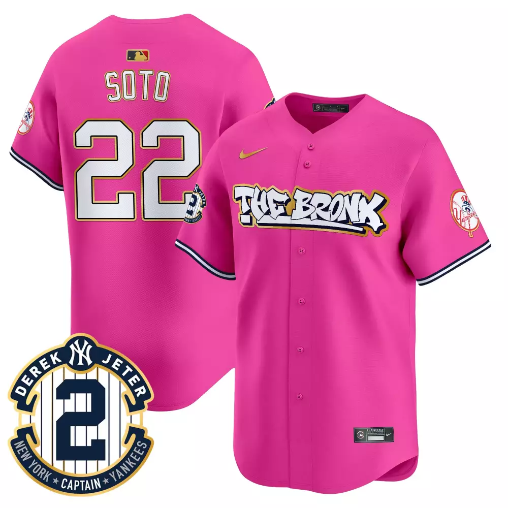 juan soto pink mens new york yankees big pun vapor premier limited jersey all stitched