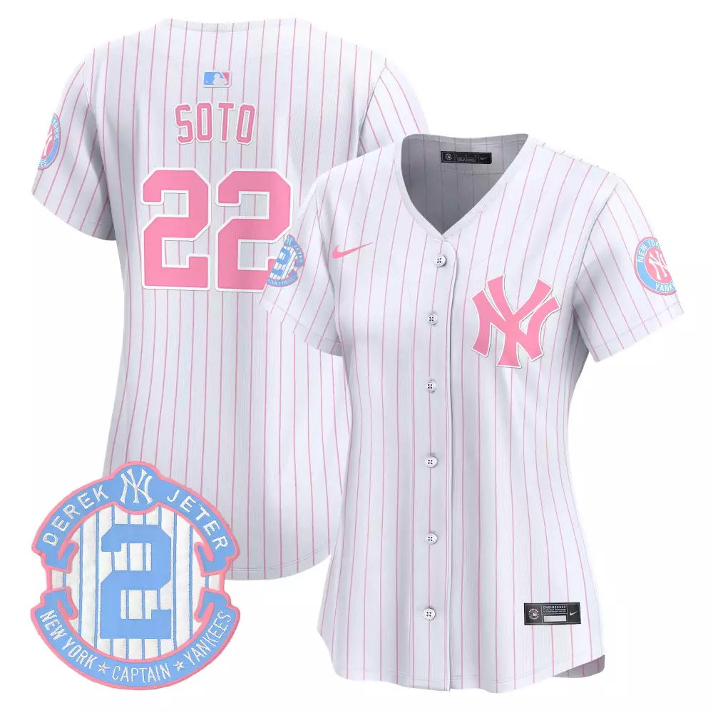 juan soto pinstripe unisex new york yankees the bronx graffiti bubblegum pink vapor premier limited jersey v2 all stitch