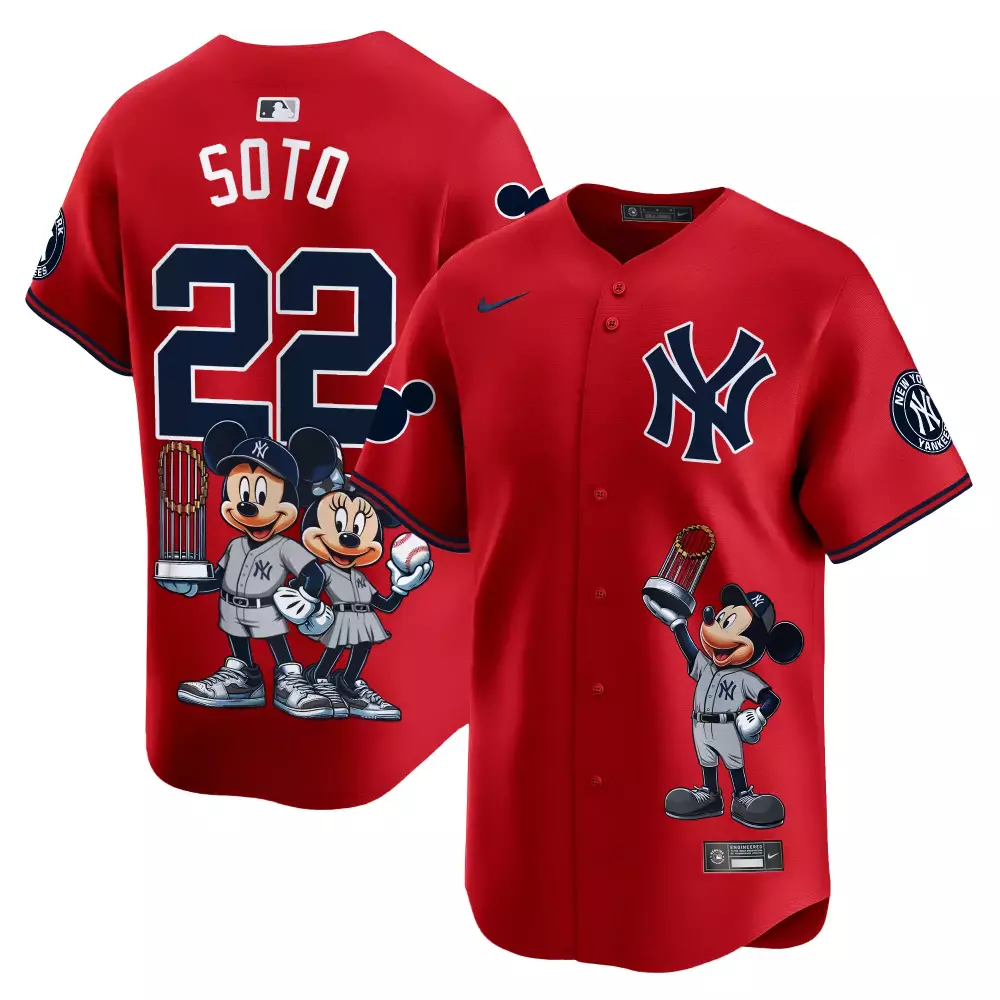 Juan Soto Red Yankees Jersey | Mickey Vapor Premier Limited Edition | Fan Gear for Men, Women & Youth
