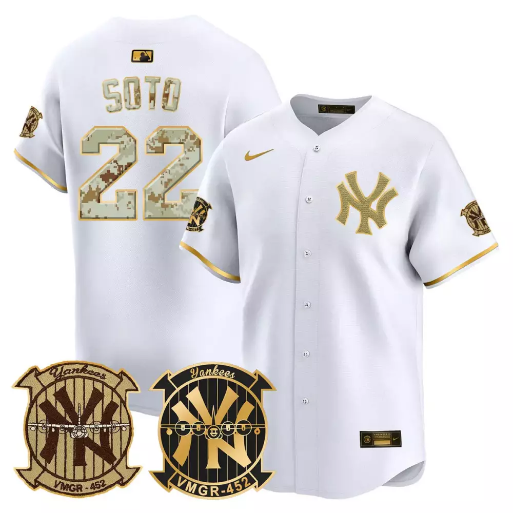 juan soto white gold mens new york yankees derek jeter patch 2024 world series vapor premier limited jersey all stitched