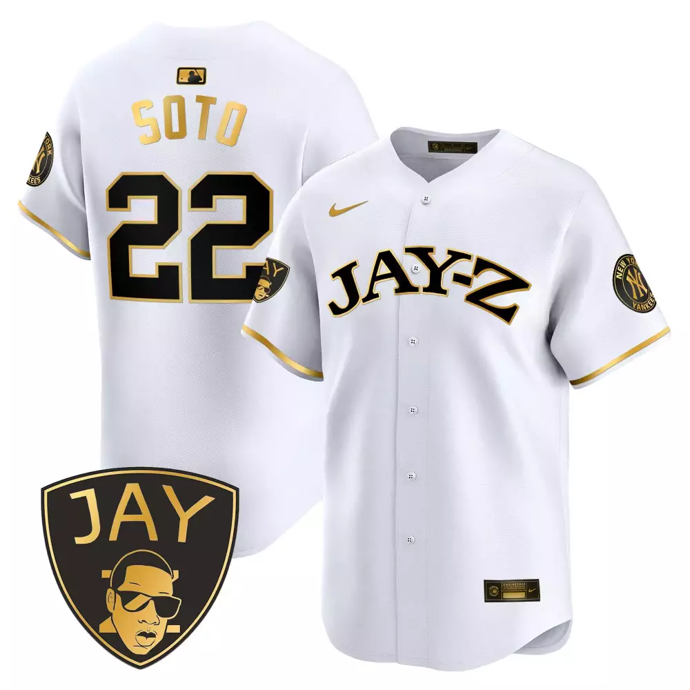 juan soto white gold mens new york yankees derek jeter patch 2024 world series vapor premier limited jersey all stitched