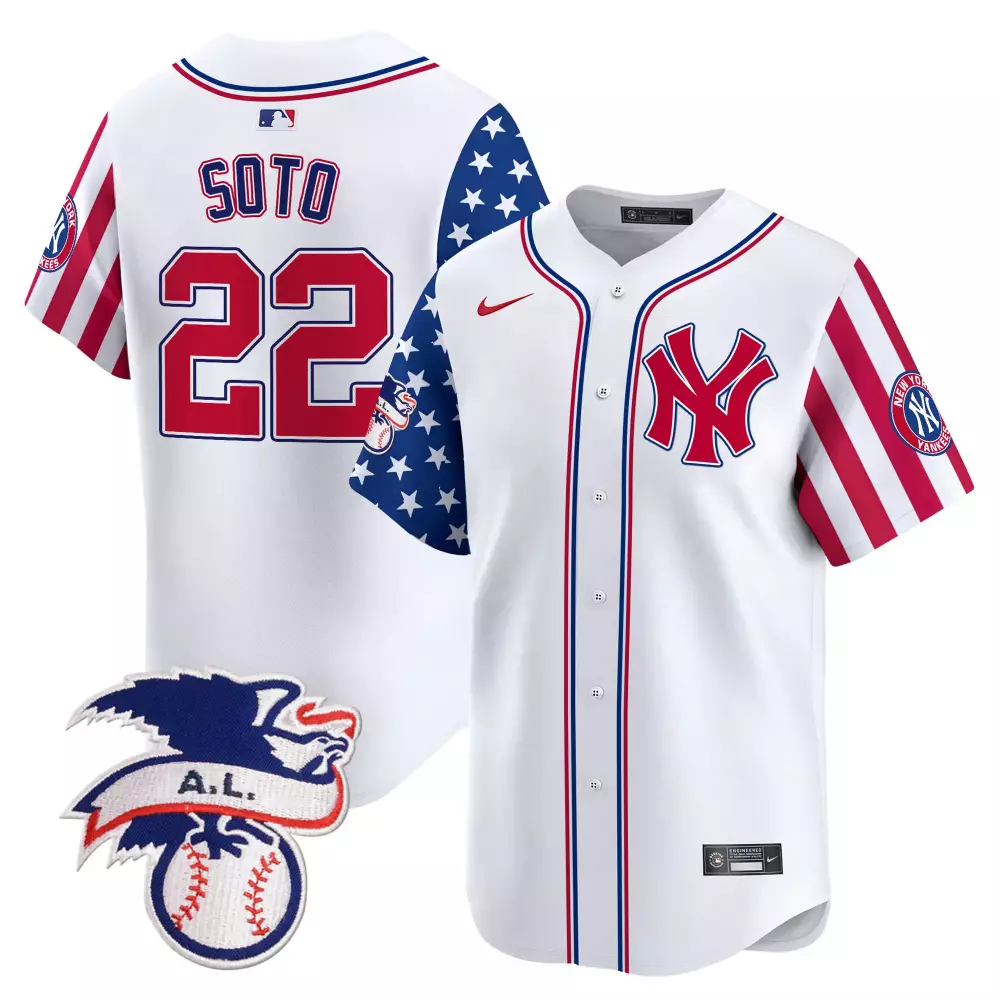 juan soto white mens new york yankees 2024 fourth of july vapor premier limited jersey v5 all stitched