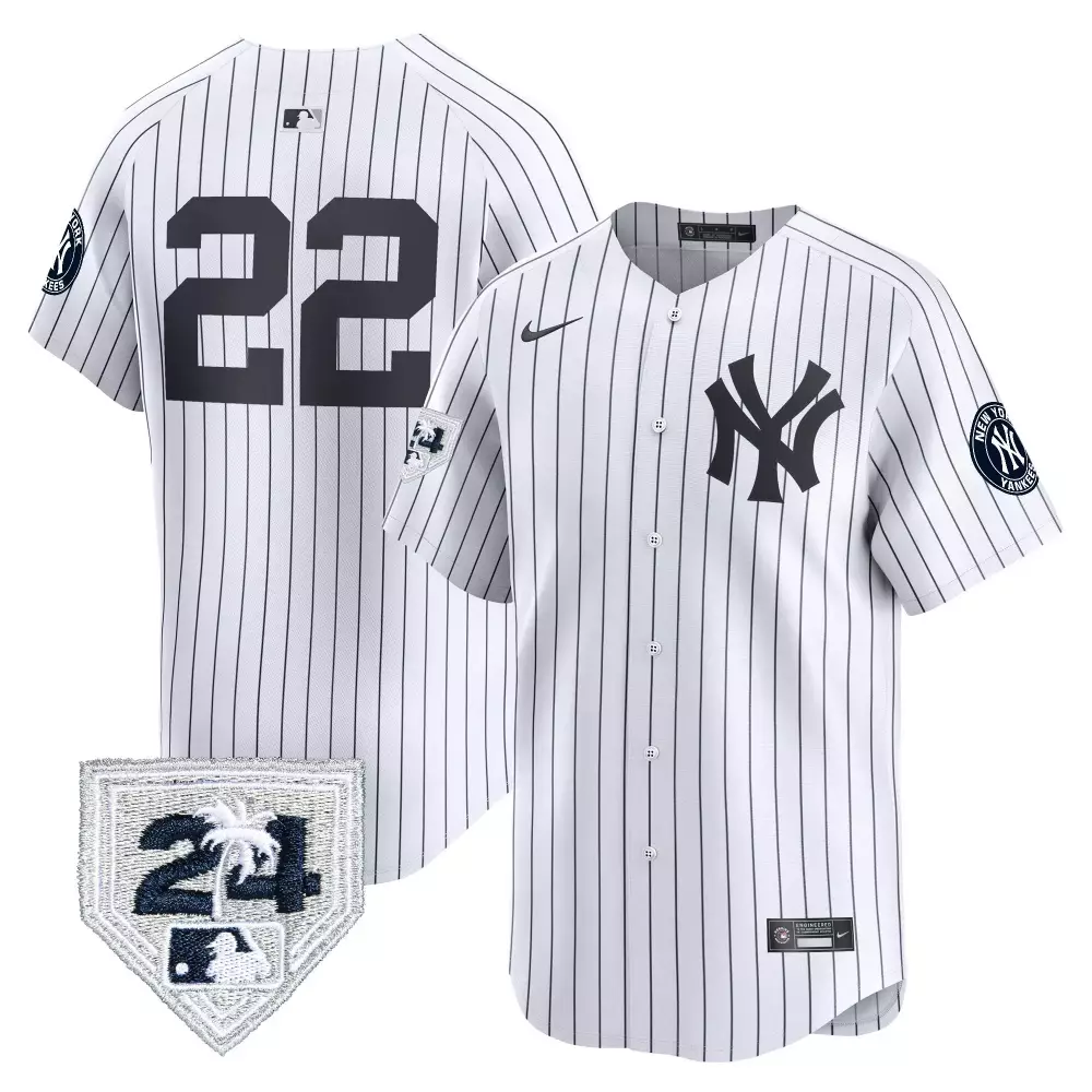 juan soto white mens new york yankees 2024 spring training patch vapor premier limited jersey v3 all stitched
