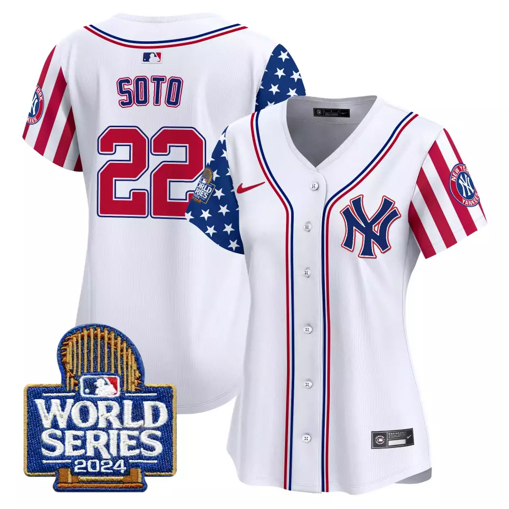 juan soto white womens new york yankees 2024 spring training patch vapor premier limited jersey v6 all stitched