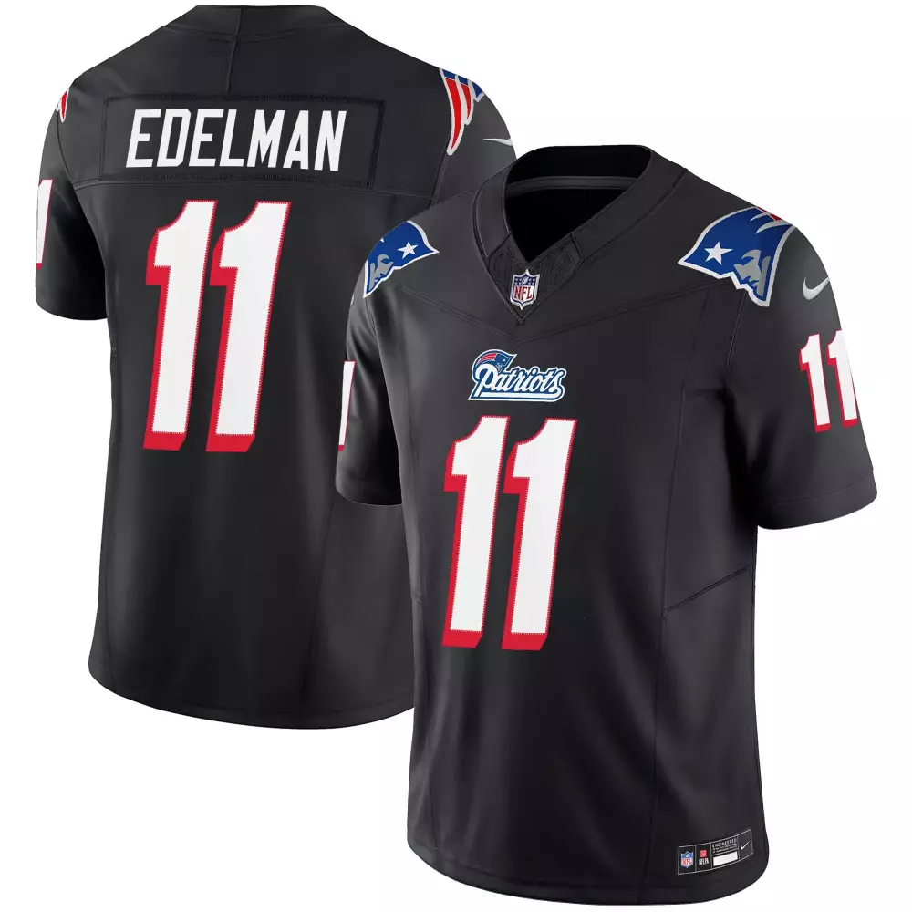 julian edelman black youths new england patriots 1996 throwback limited vapor jersey all stitched