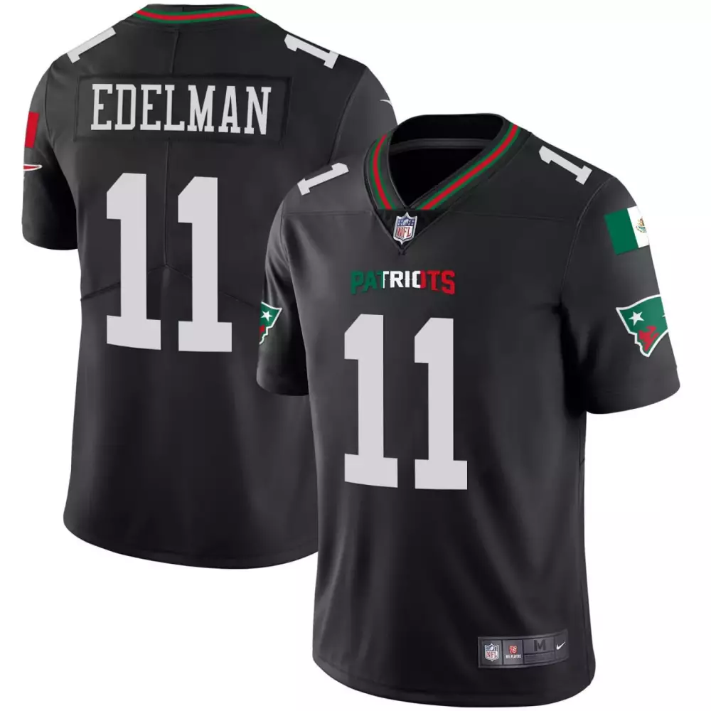 julian edelman black youths new england patriots 1996 throwback limited vapor jersey all stitched