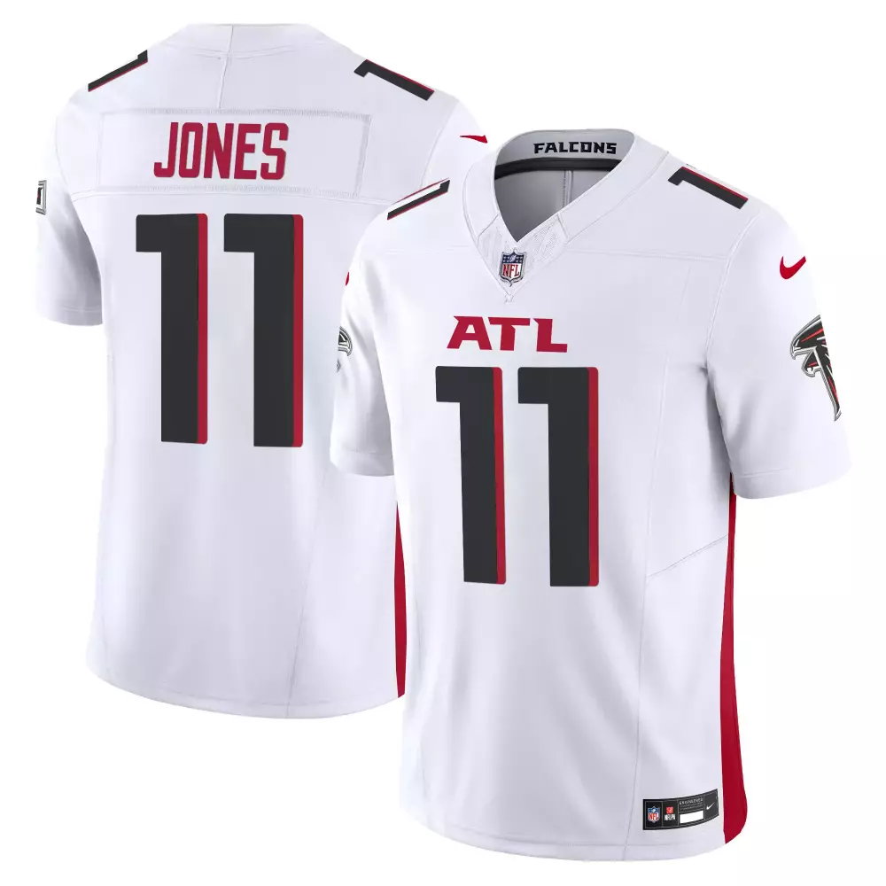 julio jones white mens atlanta falcons 2024 vapor limited jersey all stitched
