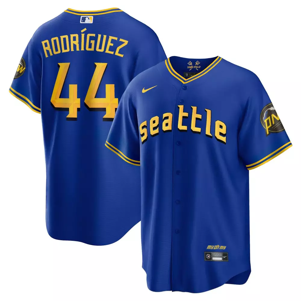 julio rodriguez cool aqua mens seattle mariners 2023 city connect collection jersey all stitched