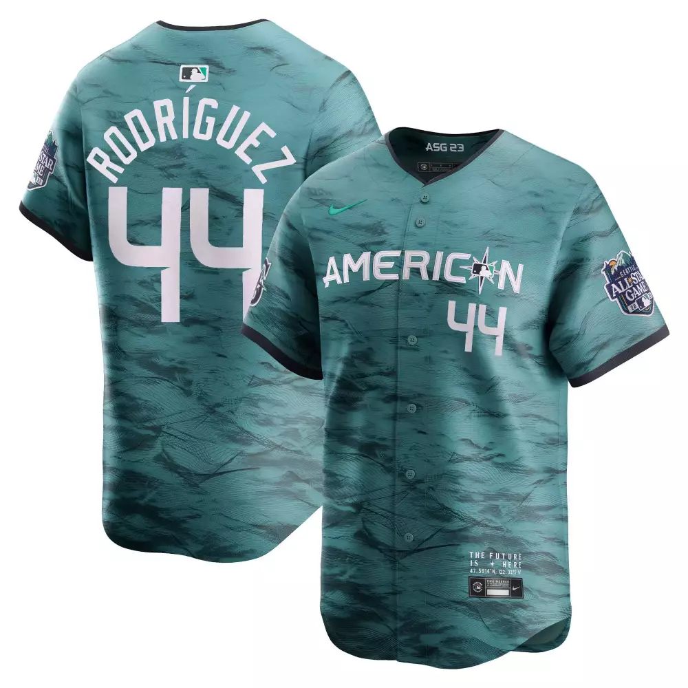 julio rodriguez cool aqua mens seattle mariners 2023 city connect collection jersey all stitched