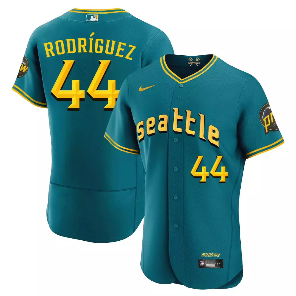 julio rodriguez cream mens seattle mariners trident patch vapor premier limited jersey all stitched