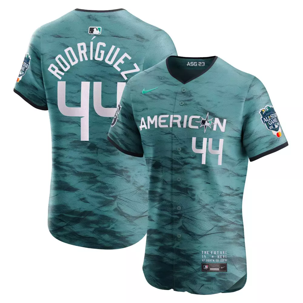 julio rodriguez flex base mens seattle mariners 2023 city connect fan made edition jersey all stitched