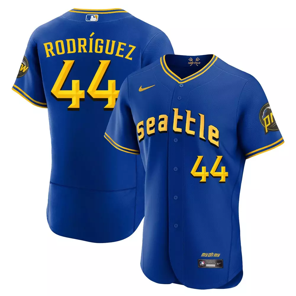 julio rodriguez flex navy mens seattle mariners 2023 city connect fan made collection jersey all stitched
