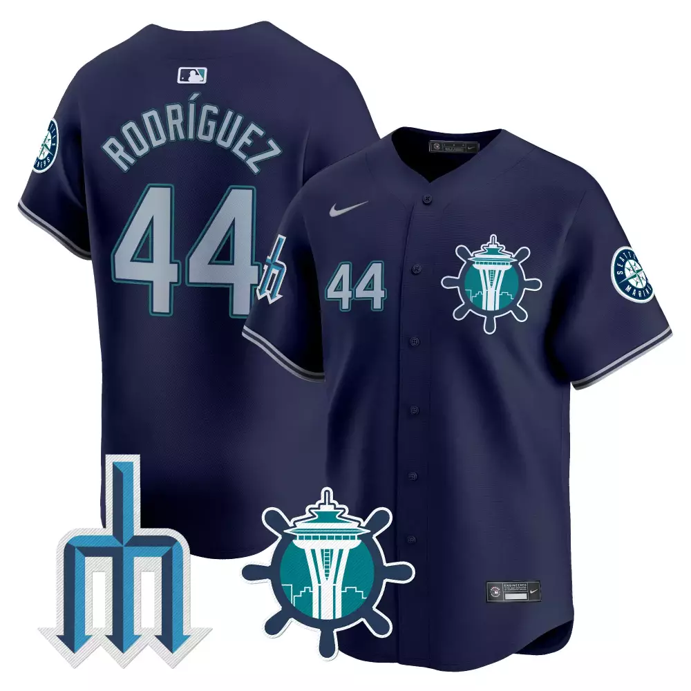 julio rodriguez navy mens seattle mariners city connect cool base jersey all stitched